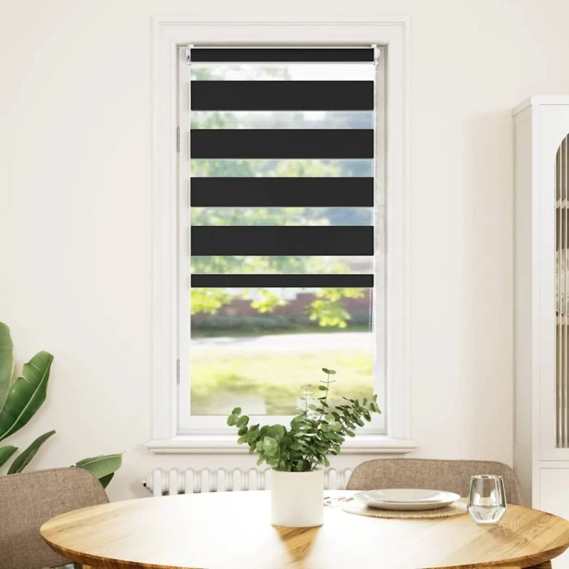 vidaXL Zebragardin 80x150 cm, sort