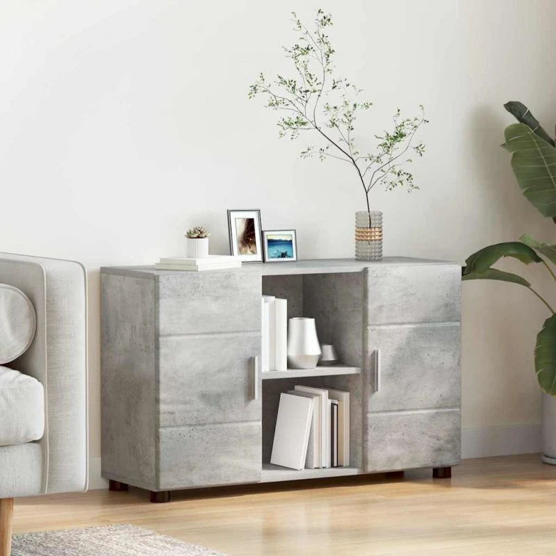 vidaXL FLORIN Sideboard Beton Grå 88,5 x 30,5 x 55,5 cm