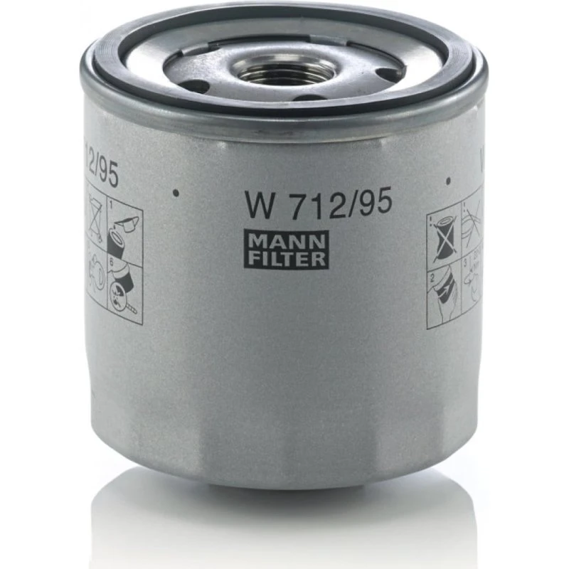 MANN-FILTER Oliefilter W 712/95, 04E115561 for VW, AUDI, FORD