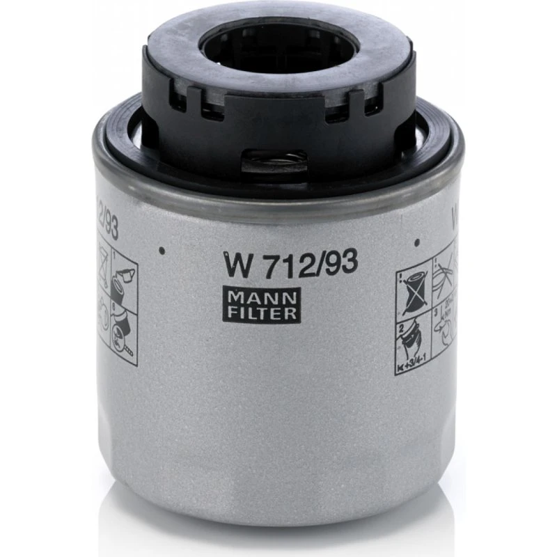 MANN-FILTER Oliefilter W 712/93 for VW, Audi, Skoda, Seat