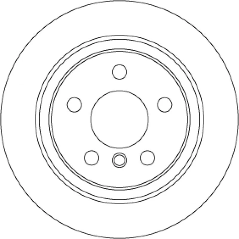 TRW Bremseskive DF6756, 280 mm, sort, lakeret, til BMW & MINI