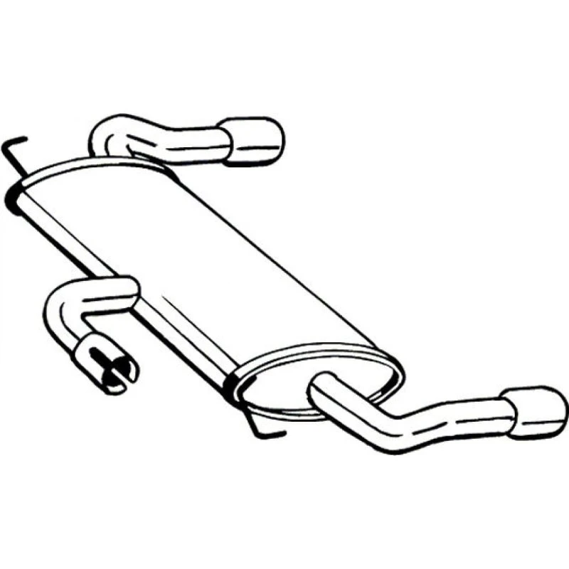 BOSAL 154-507 Bagerste Lyddæmper til FORD Kuga II