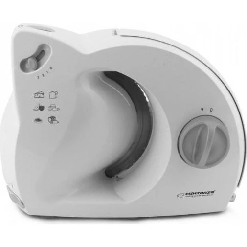 Esperanza EKM017W Pålægsmaskine 150W, 17 cm kniv, hvid
