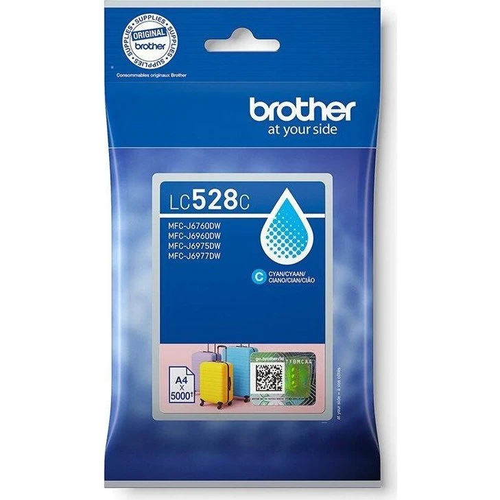 Brother LC528C Cyan Høj Kapacitet - Original Blækpatron