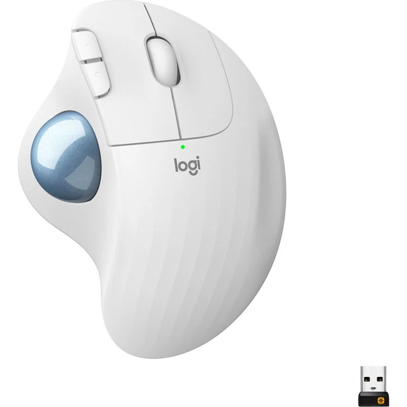 Logitech Ergo M575 Trådløs Trackball Mus (Hvid)