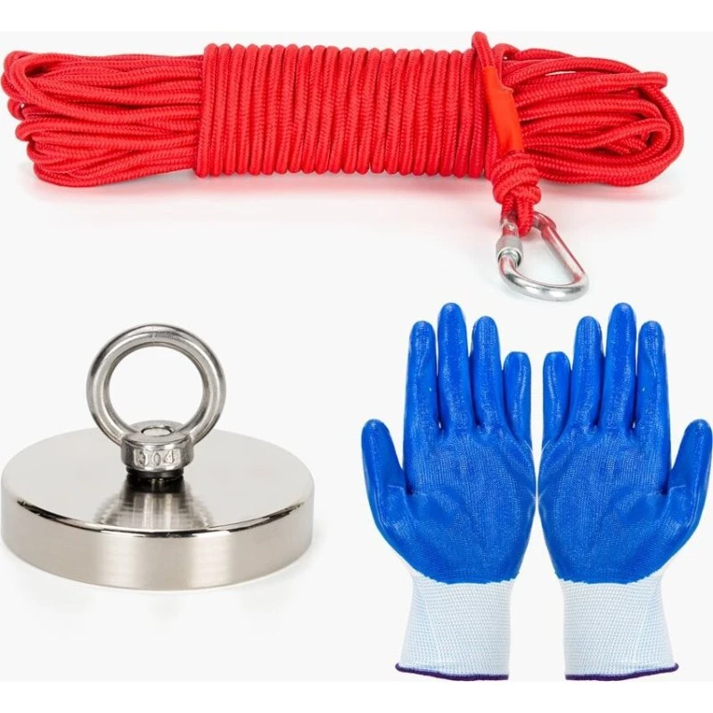 Stanlord Fiskemagnet 340 kg med 20 m reb og handsker