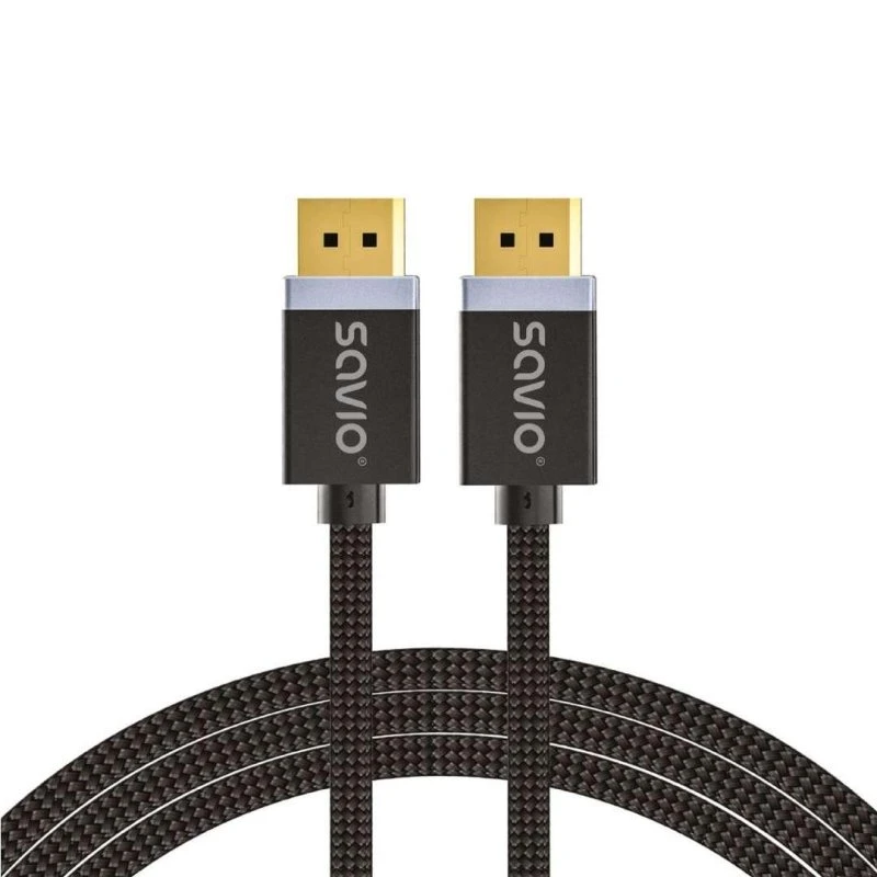 Savio CL-166 DisplayPort 1.4-kabel 2 m sort