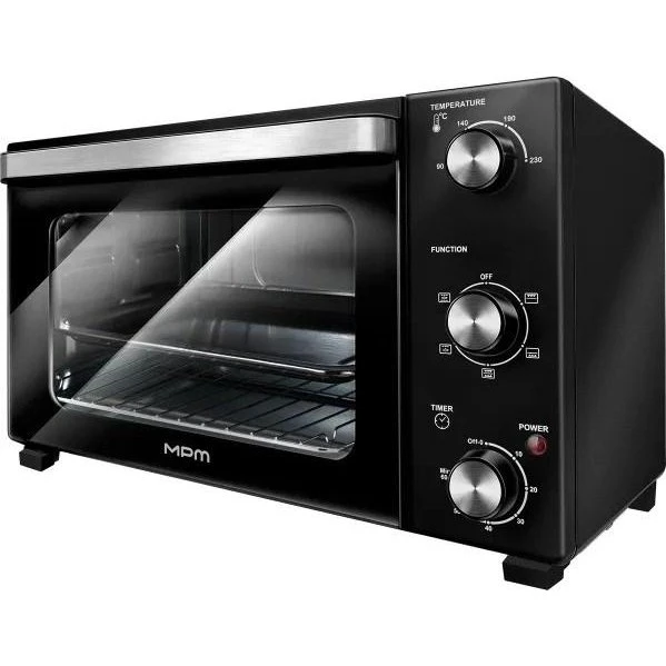 MPM MPE-16/T Miniovn 35 L, 1500 W, Sort med Varmluft