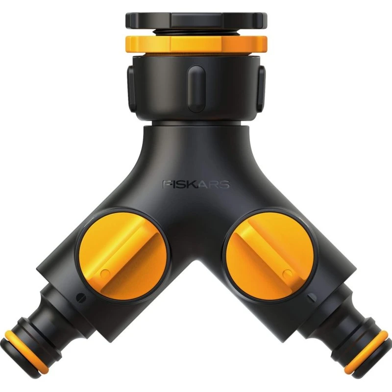 Fiskars Multi 2-vejs Vandhanekobling, G 1/2", G 3/4", G 1