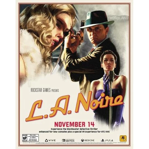L.A. Noire – Standard, PlayStation 4, M (18+)