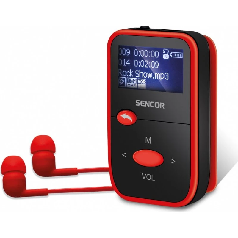 Sencor SFP 4408RD 8GB MP3-afspiller med FM-radio