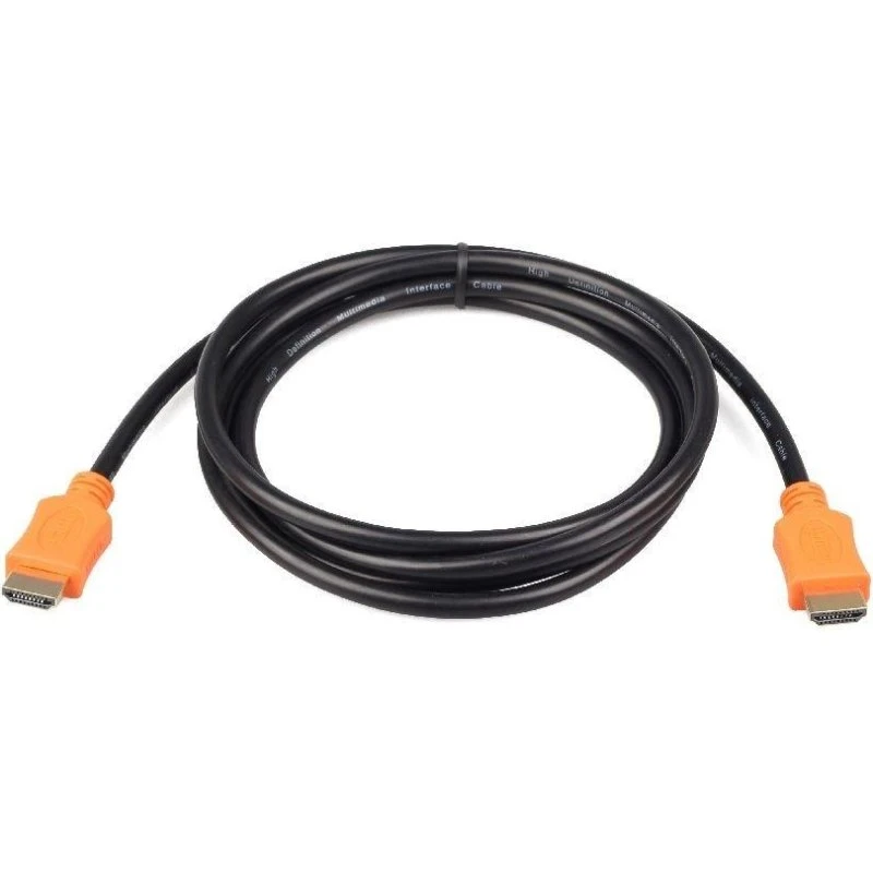 Gembird HDMI-kabel 3 m, sort/orange med Ethernet