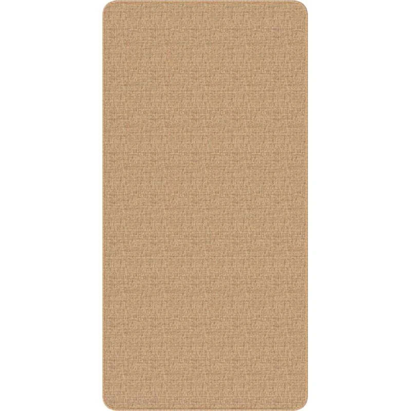 vidaXL Jutetæppe 80x160 cm naturfarvet med latexunderside