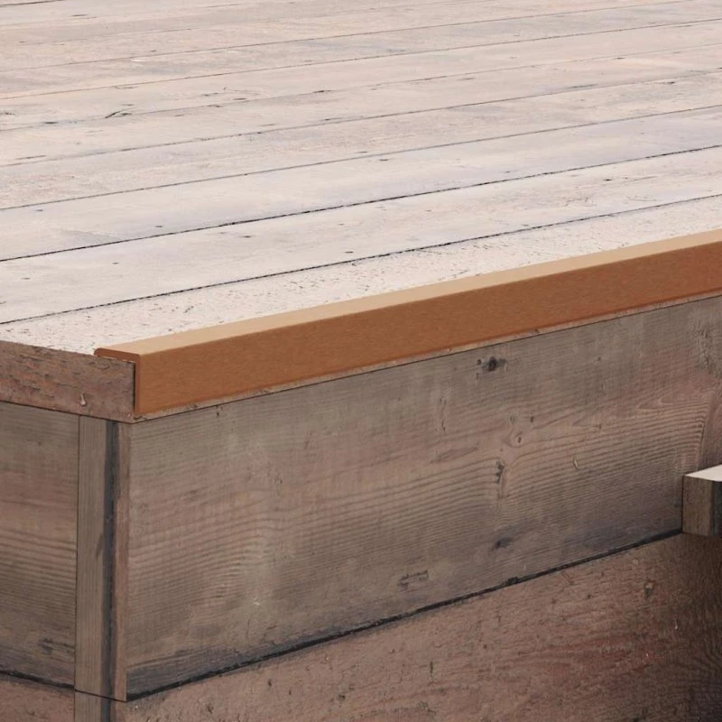 vidaXL Terrassevinkellister 5 stk. WPC 170 cm lysebrun