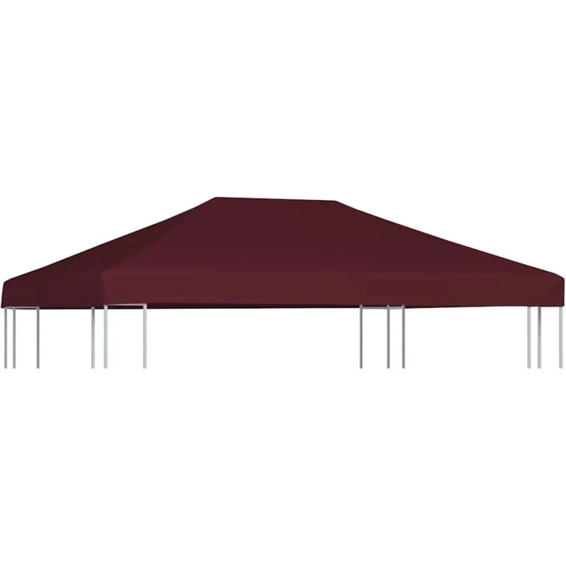 vidaXL Pavillontopdække 3x4 m Bordeaux 310 g/m²