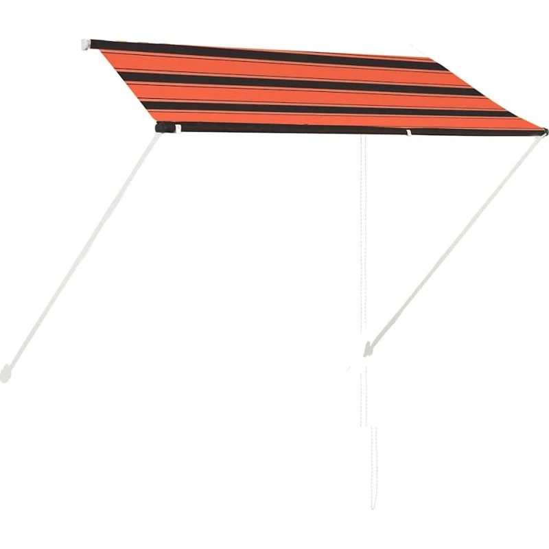 vidaXL Foldemarkise 250x150 cm orange og brun
