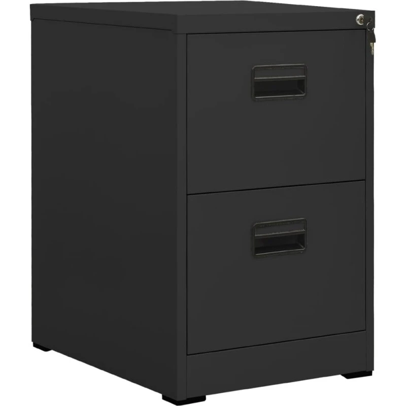 vidaXL arkivskab 46x62x72,5 cm stål antracitgrå