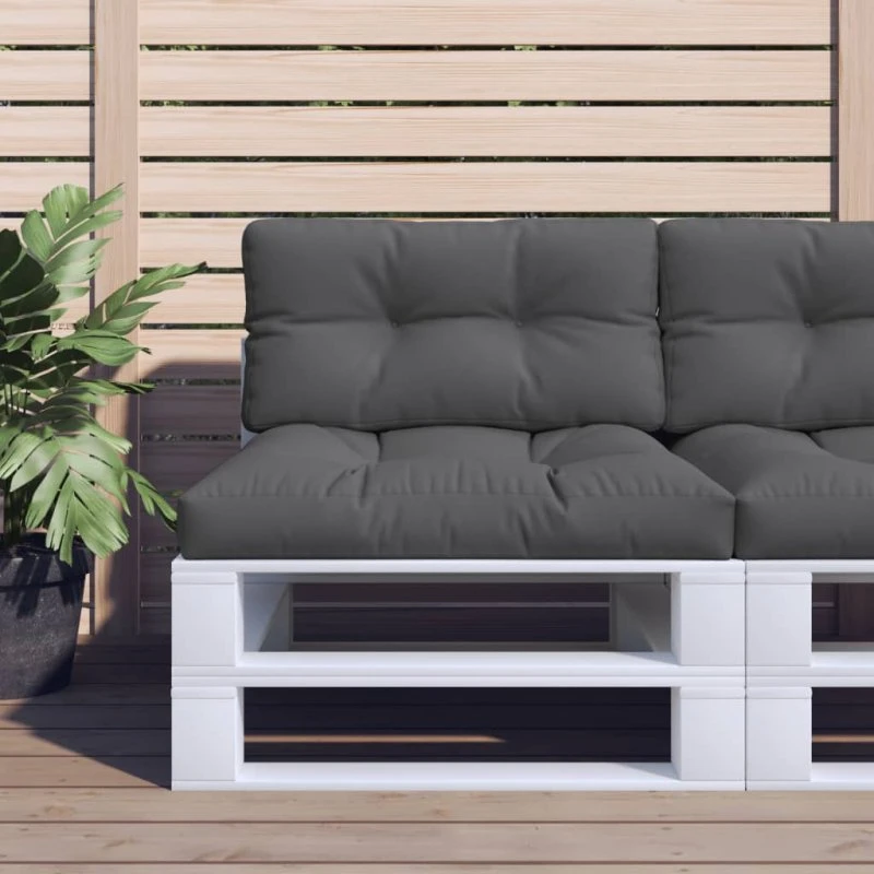 vidaXL Pallehynde 70x40x12 cm Antracitgrå