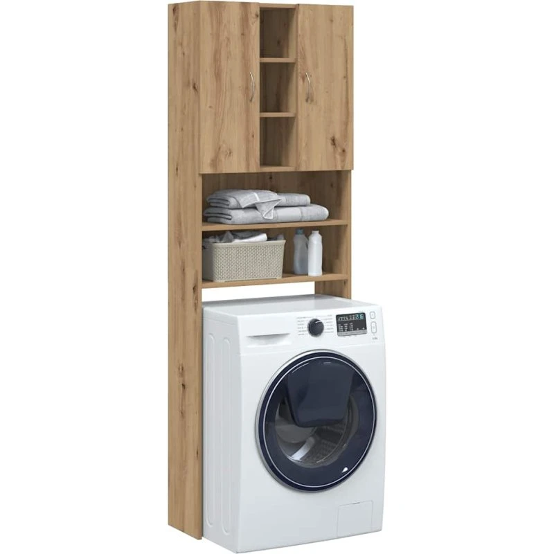 vidaXL vaskemaskineskab 64x25,5x190 cm kunsteg