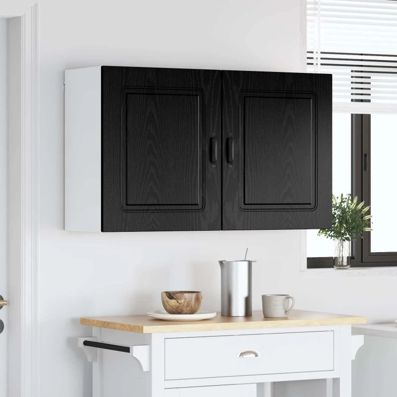 vidaXL Kalmar Panel 2 stk, Sort, 50 x 31 x 60 cm
