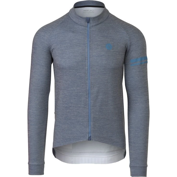 AGU Merino Jersey Performance L/Æ Grå/Blå XL