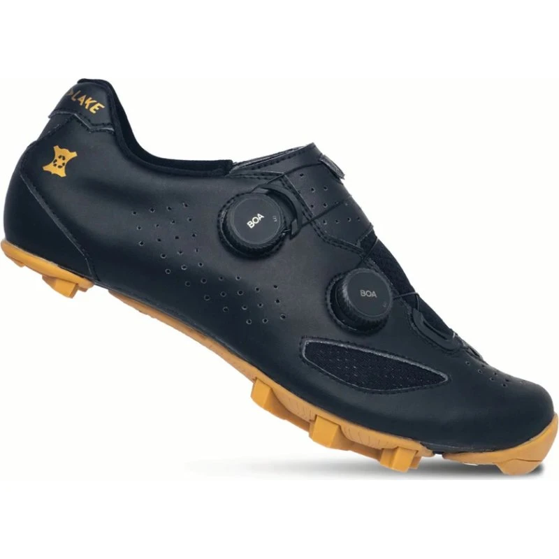 Lake MX239 Gravel Cykelsko Black/Gold 43