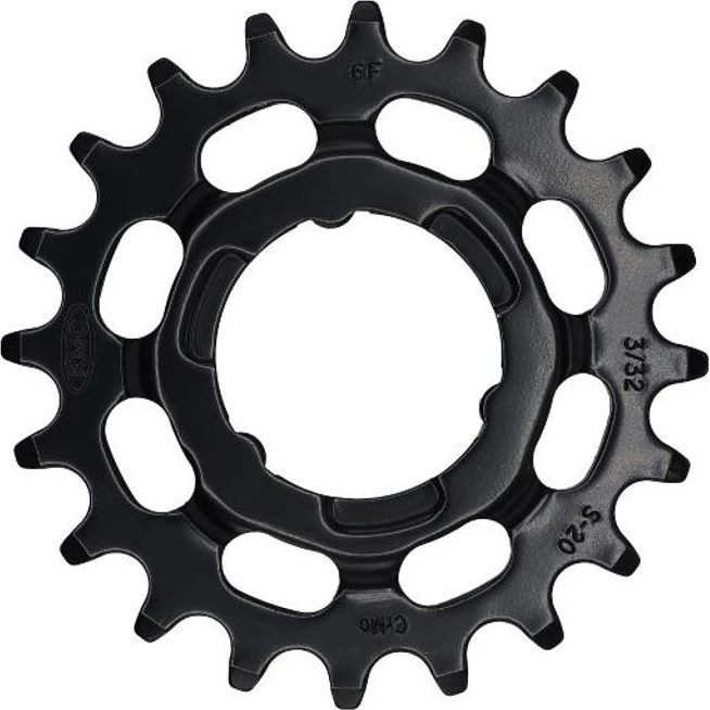 KMC Gearhjul 3/32 21T til Shimano Sort