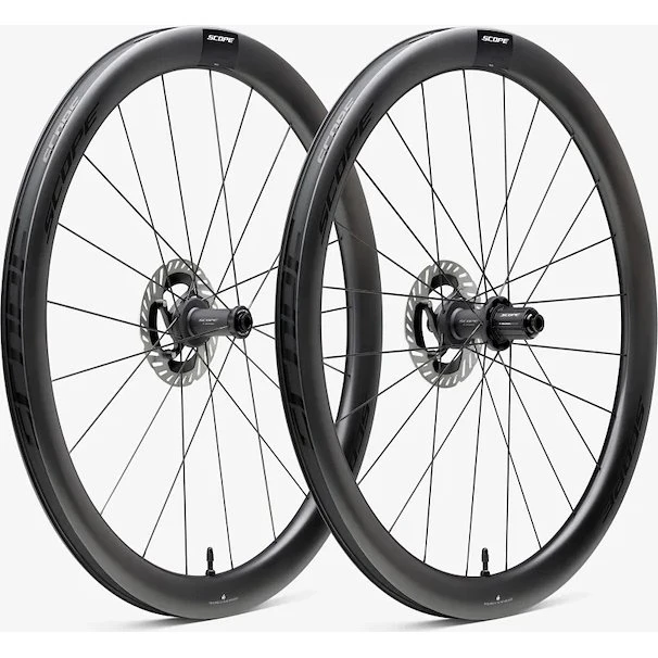 Scope R4.A 700c 45mm Carbon Hjulsæt Shimano Body, Sort