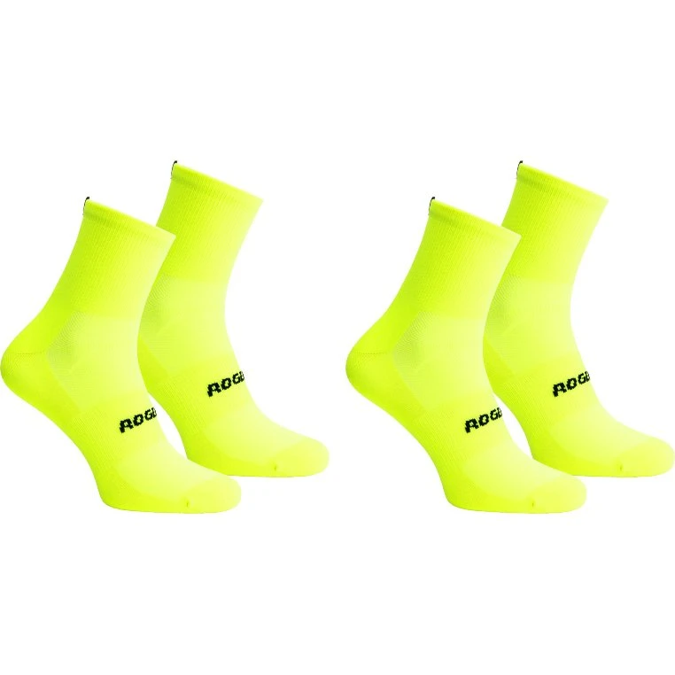 Rogelli Essentials Coolmax Strømper 2-pak Fluo