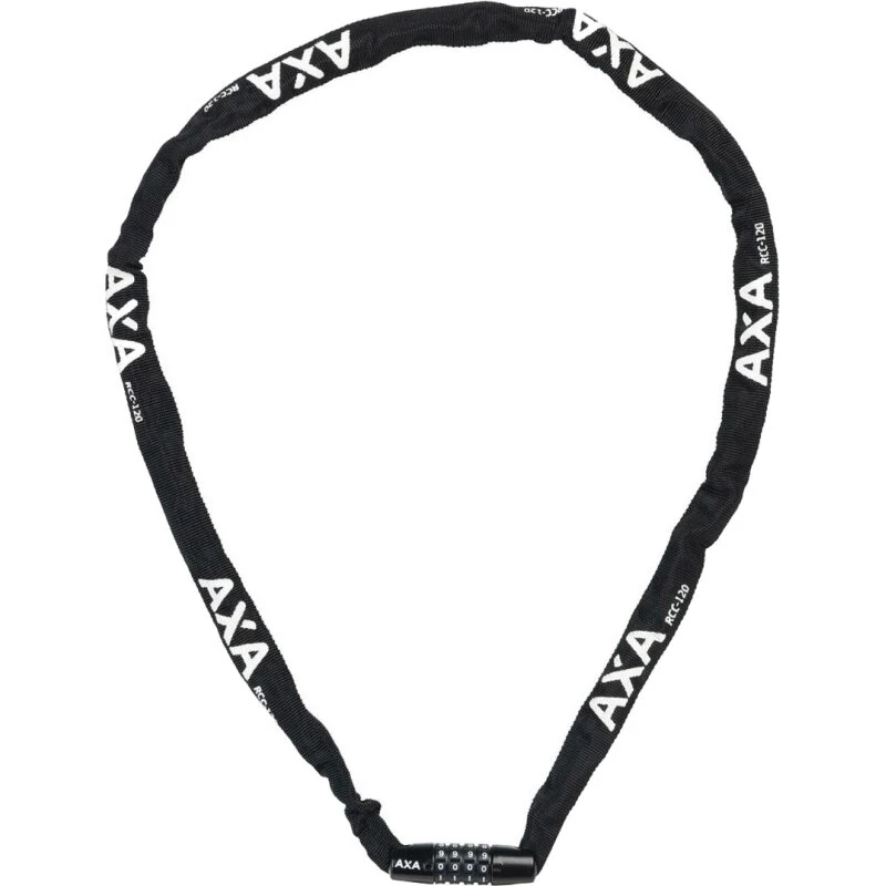 AXA Rigid Code Kædelås 120 cm – Sort, 3,5 mm