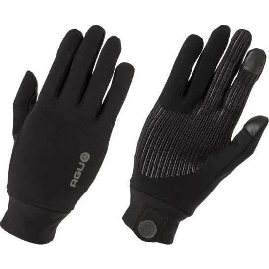 AGU Stretch Cykelhandsker Sort M