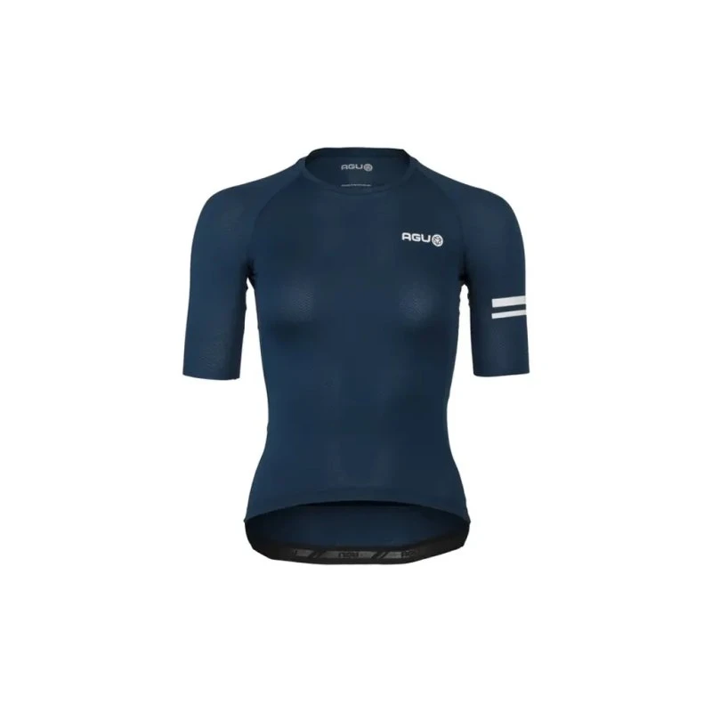 AGU Circular Breakaway Cykeltrøje Korte Ærmer Denim Blue Dame