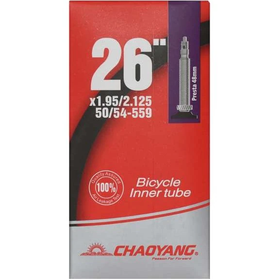 Chaoyang 26" x 1,95-2,125 Slange med 48mm Racerventil