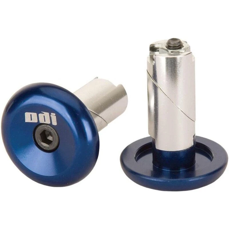 ODI aluminiums endestykker 6061 - blå (sæt)