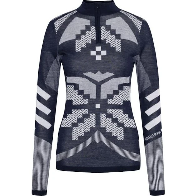 Kari Traa Faith Half Zip Merino Blå Dame XS