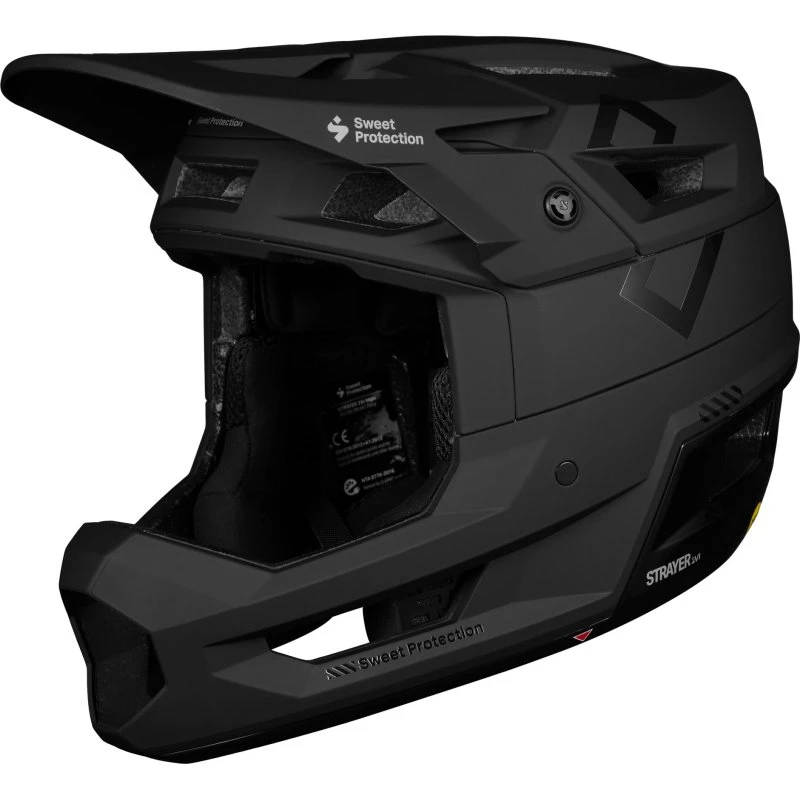 Sweet Protection Strayer 2Vi Mips Fullface Hjelm, Matte Black, S/M