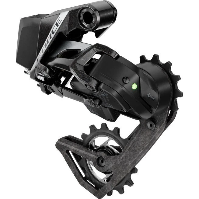SRAM Force AXS E1 12-speed bagskifter Unicorn Black/Laser Foil
