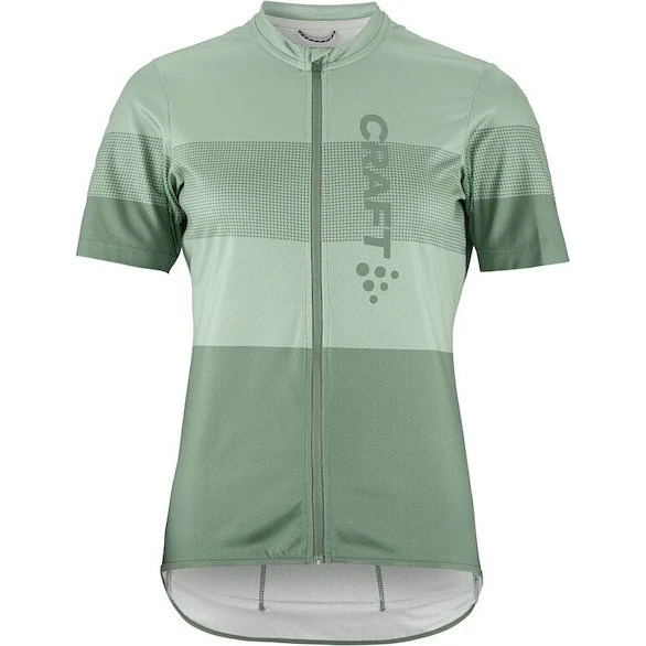 Craft Endur Logo Kortærmet Cykeltrøje Grøn Dame