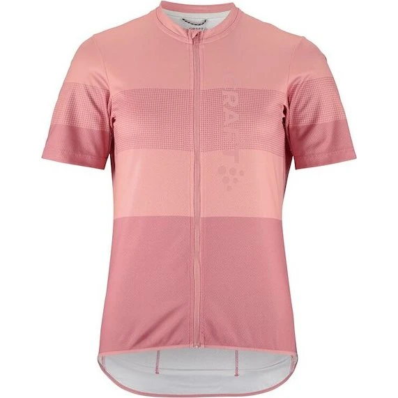 Craft Endur Logo Kortærmet Cykeltrøje Wild Rose/Peony Dame XXL