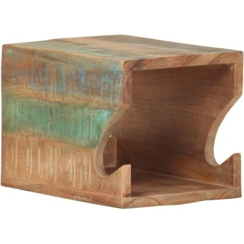 vidaXL cykelophæng væg 35x25x25 cm massivt genbrugstræ