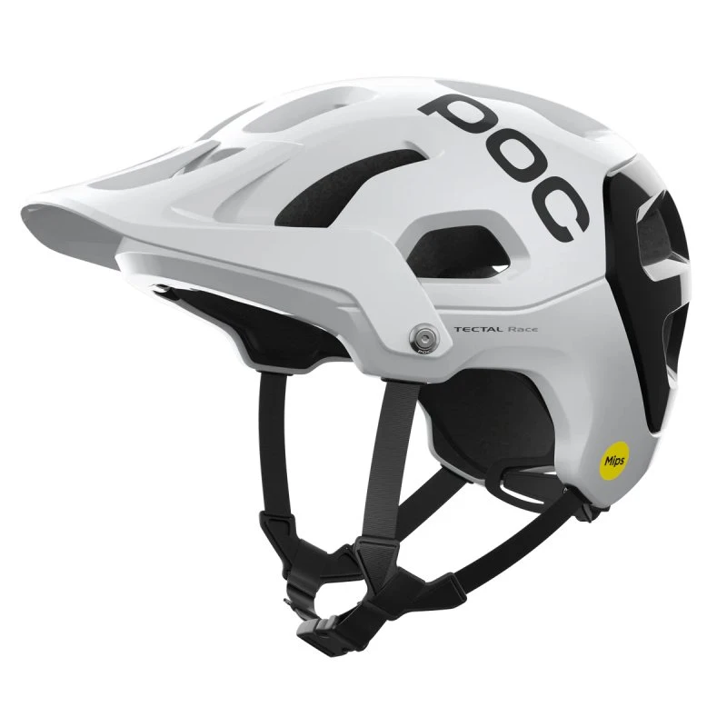 POC Tectal Race MIPS Hydrogen White/Uranium Black, 51-54 cm