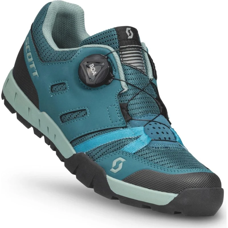 SCOTT Sport Crus-r Flat Boa Dame Petrol Blue/Mint Green 38