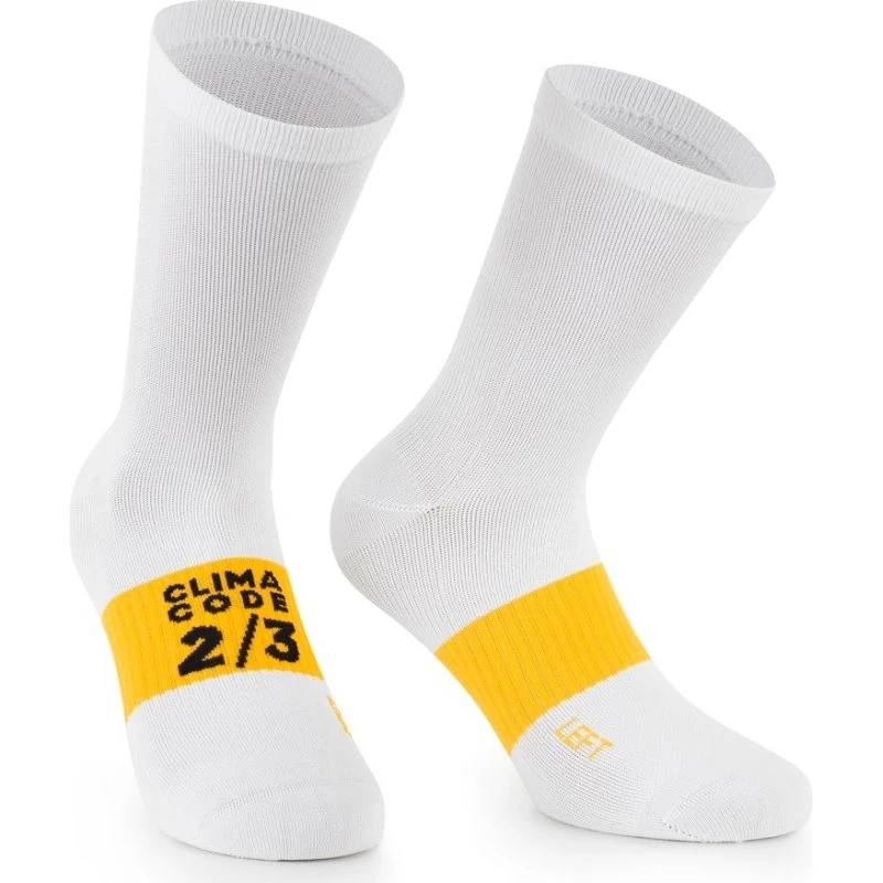 Assos Spring Fall Socks EVO Cykelstrømper Hvid, Str. 0