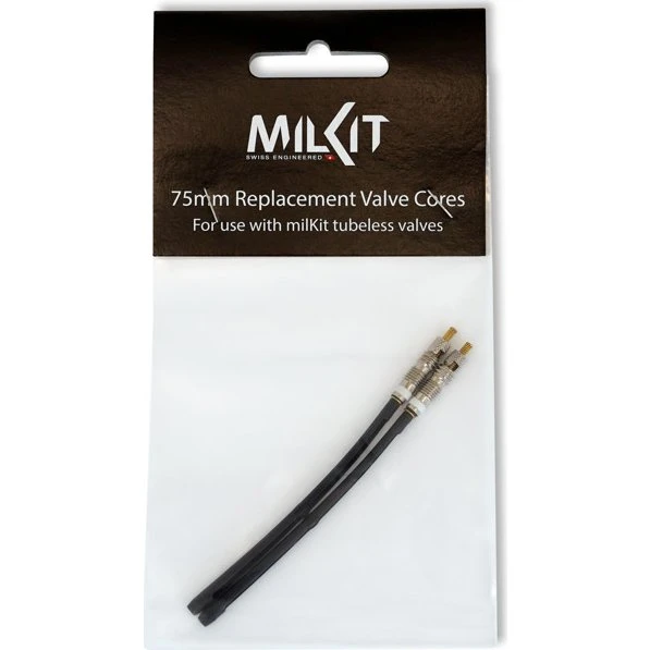 Milkit - 2x 75 mm Løse Ventiler til Tubeless