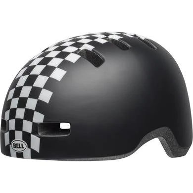 Bell Lil Rippers Cykelhjelm 45-52 cm Checkers Sort Hvid
