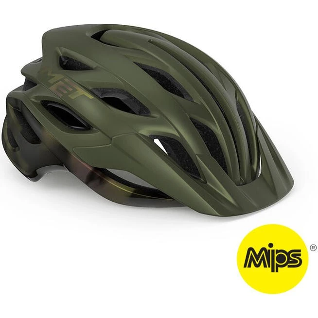 MET Veleno Mips Cykelhjelm, Mat Oliven Grøn, Str. 56-58 cm