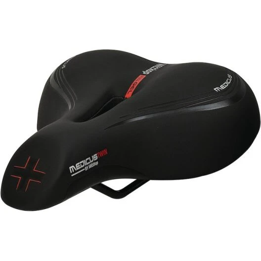Wittkop Medicus Tvilling 3.0 E-Bike cykelsadel, sort
