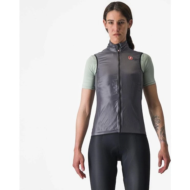 Castelli Aria Cykelvest Dame Dark Gray L
