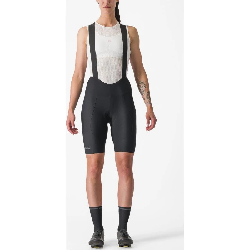 Castelli Espresso DT Bibshorts Sort Dame