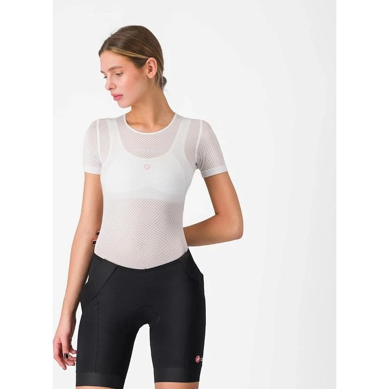 Castelli Pro Mesh Kortærmet Svedundertrøje Hvid Dame